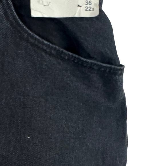 NWT Abercrombie and Fitch Black High Rise Button Fly Dad Jeans Plus Size 22 24 - Picture 7 of 14